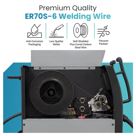 ER70S-6 Solid MIG Welding Wire – 0.030 in (0.8 mm), 33 lb Spool | Mild Steel