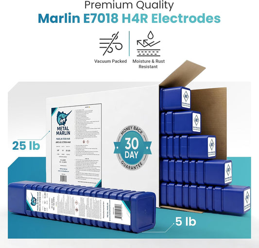 E7018 H4R Low-Hydrogen Welding Rods – Strong, Crack-Resistant Welds | 5 lb
