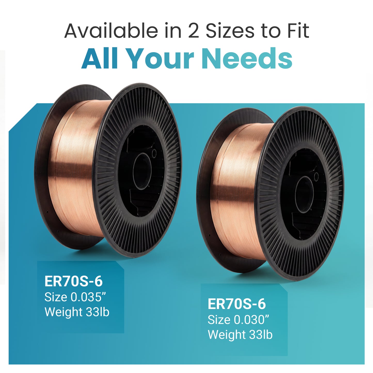 ER70S-6 Solid MIG Welding Wire – 0.030 in (0.8 mm), 33 lb Spool | Mild Steel