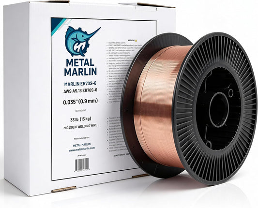 ER70S-6 Solid MIG Welding Wire – 0.035 in (0.9 mm), 33 lb Spool | Mild Steel