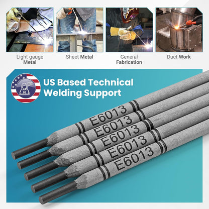 E6013 Carbon Steel SMAW Electrodes – Easy-Running Welds | 5 lb Pack
